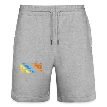 Motorcycle Crew Bunt - Stanley/Stella Unisex Bio Joggingshorts Trainer  - Grau meliert - Vorne - Nik (191cm) & Marisol (170cm)