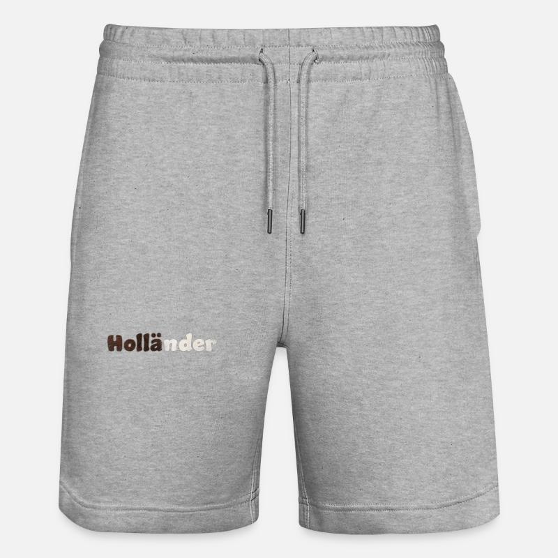 Holländer Havanna - Stanley/Stella Unisex Bio Joggingshorts Trainer  - Grau meliert