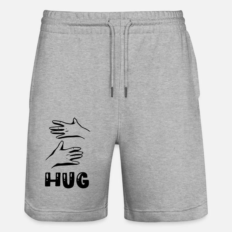 abbraccio - Pantaloncini da jogger ecologici unisex Trainer di Stanley/Stella - grigio melange