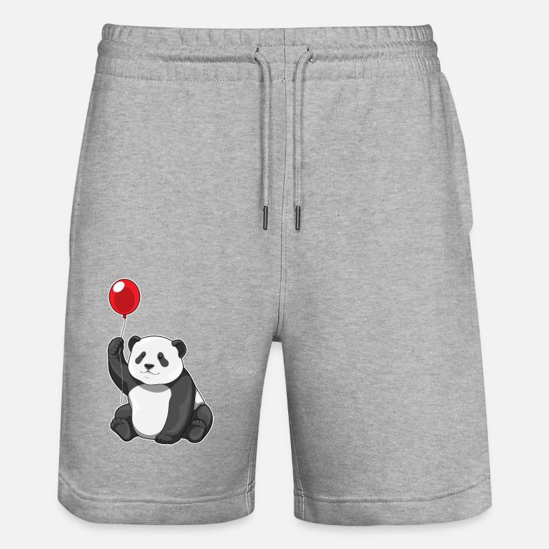 Ballon Panda - Short de jogging bio TRAINER Stanley/Stella unisexe - gris chiné