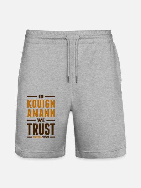 In Kouign-amann we trust - Short de jogging bio TRAINER Stanley/Stella unisexe - gris chiné