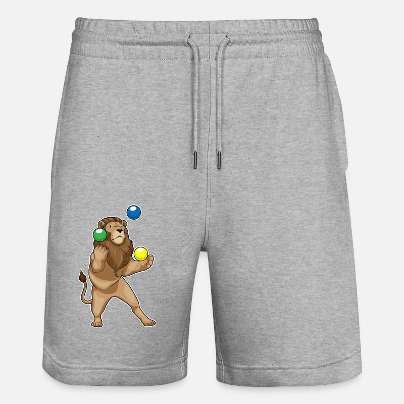 Jongleur de lion jongleur - Short de jogging bio TRAINER Stanley/Stella unisexe - gris chiné