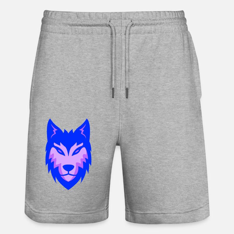 Loup 02 - Short de jogging bio TRAINER Stanley/Stella unisexe - gris chiné