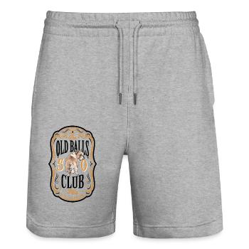 50 Jahre The Old Balls Club 50. Geburtstag Member - Stanley/Stella Unisex Bio Joggingshorts Trainer  - Grau meliert - Vorne - Nik (191cm) & Marisol (170cm)