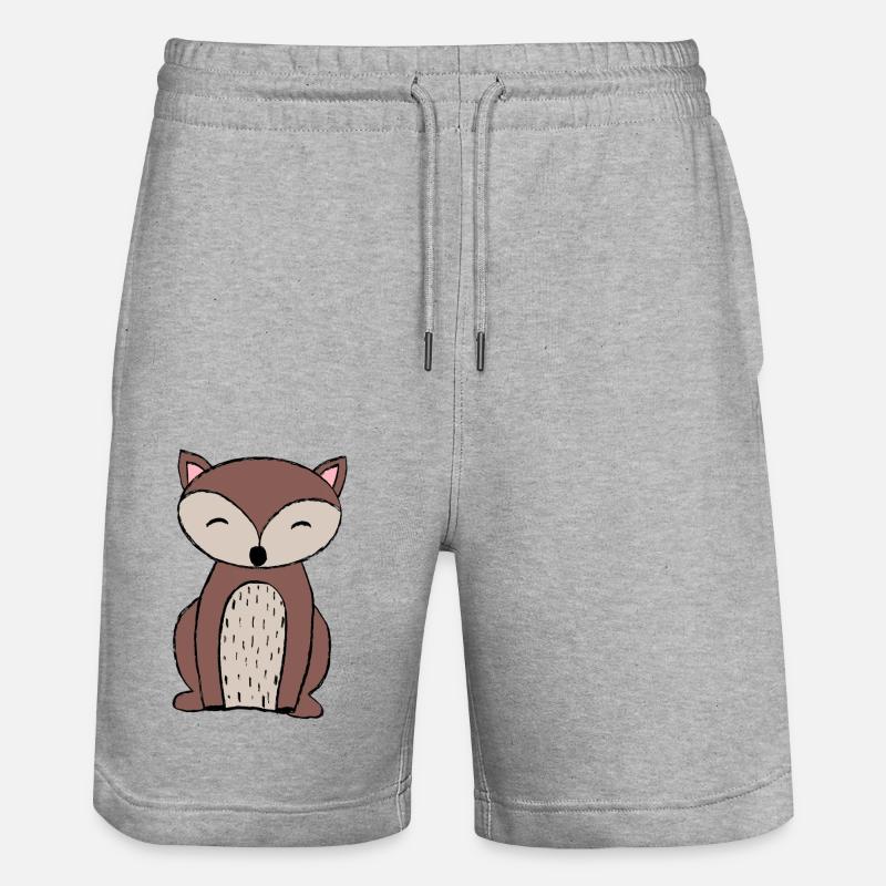 Renard - Short de jogging bio TRAINER Stanley/Stella unisexe - gris chiné