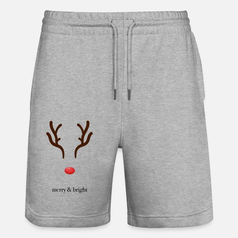 Joyeux Brillant - Short de jogging bio TRAINER Stanley/Stella unisexe - gris chiné