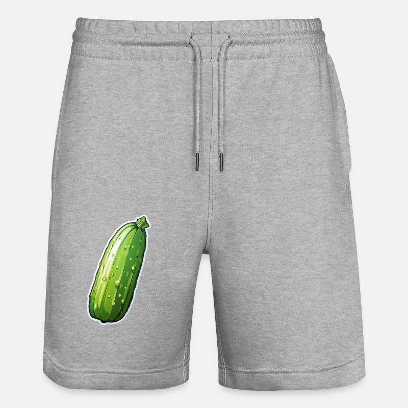 Concombre fermier - Short de jogging bio TRAINER Stanley/Stella unisexe - gris chiné