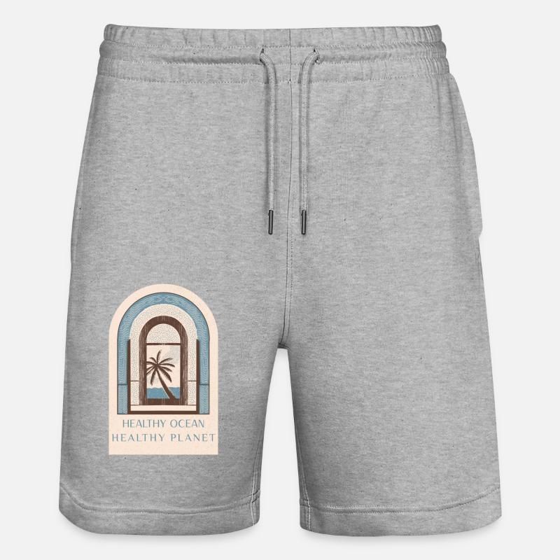 Marine Conservation - Short de jogging bio TRAINER Stanley/Stella unisexe - gris chiné