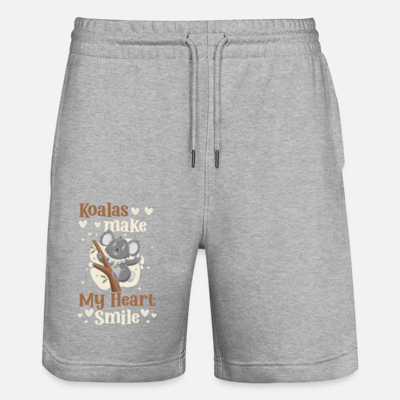 Eucalyptus Animal Fur Tree - Short de jogging bio TRAINER Stanley/Stella unisexe - gris chiné