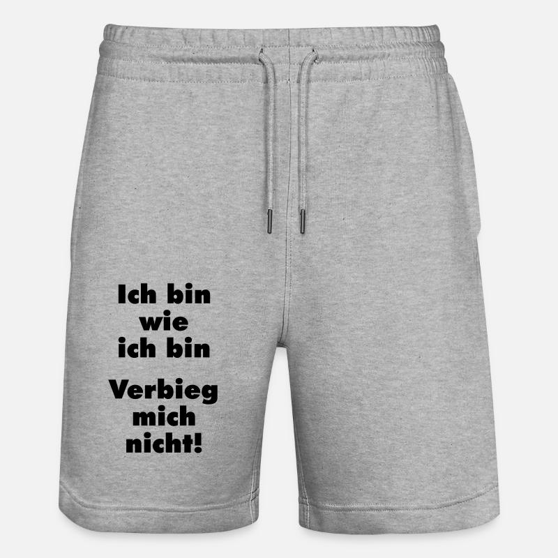 verbieg mich nicht - Stanley/Stella Unisex Bio Joggingshorts Trainer  - Grau meliert