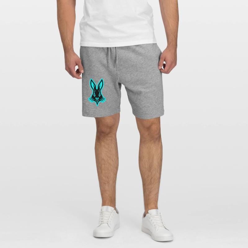 Bunny, Easter Bunny, Head Easter Stanley/Stella Trainer Unisex Organic Jogging Shorts