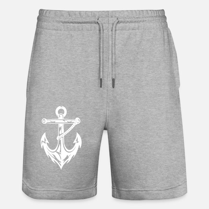Ancre Nautique - Short de jogging bio TRAINER Stanley/Stella unisexe - gris chiné