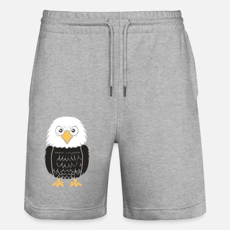 Oiseau aigle - Short de jogging bio TRAINER Stanley/Stella unisexe - gris chiné