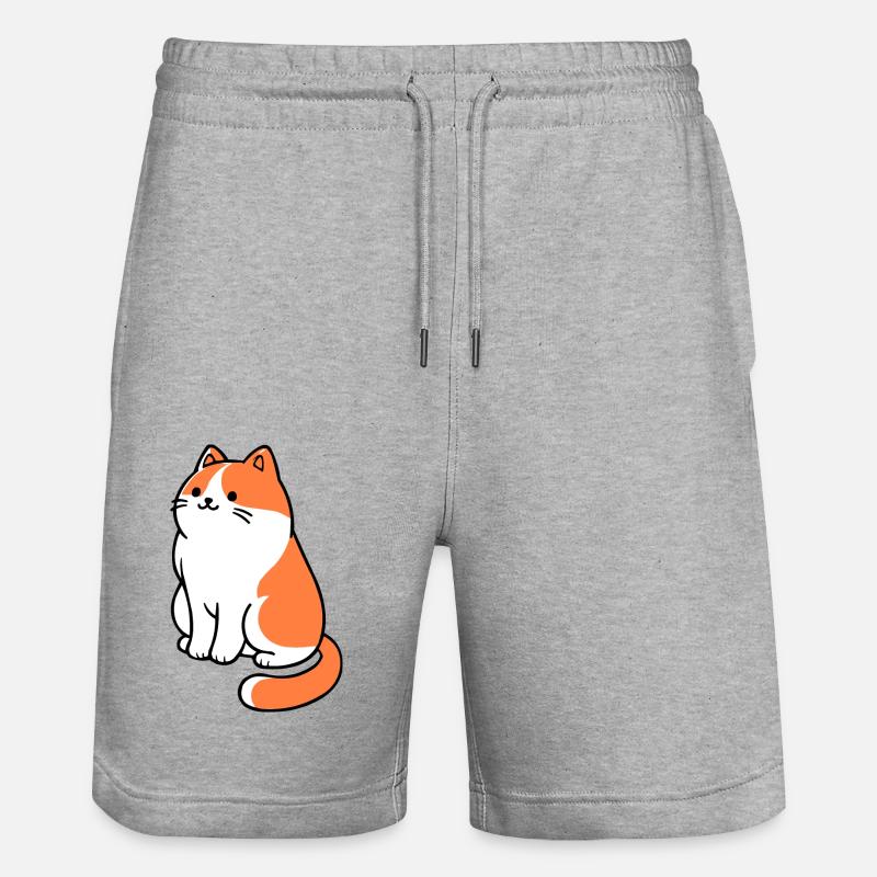 Chat - Short de jogging bio TRAINER Stanley/Stella unisexe - gris chiné
