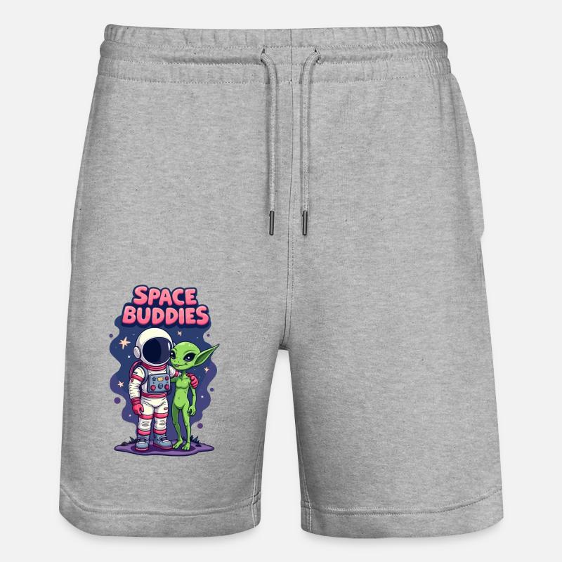 Copains de l’espace - Short de jogging bio TRAINER Stanley/Stella unisexe - gris chiné