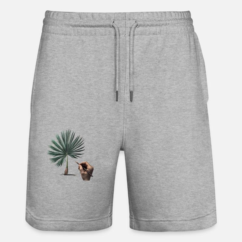 Palmier - Short de jogging bio TRAINER Stanley/Stella unisexe - gris chiné