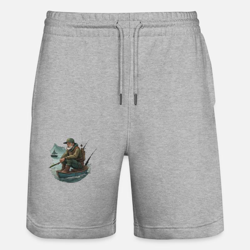 Pêcheur - Short de jogging bio TRAINER Stanley/Stella unisexe - gris chiné