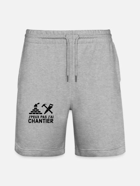 Chantier - Short de jogging bio TRAINER Stanley/Stella unisexe - gris chiné