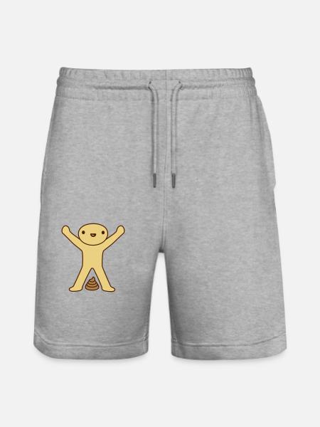 Kacka made happy child - Stanley/Stella Trainer Unisex Organic Jogging Shorts - heather grey