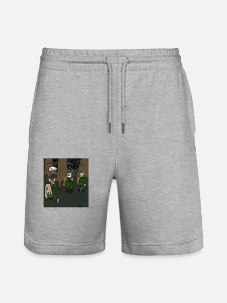 Jagdsaison - Stanley/Stella Unisex Bio Joggingshorts Trainer - Grau meliert