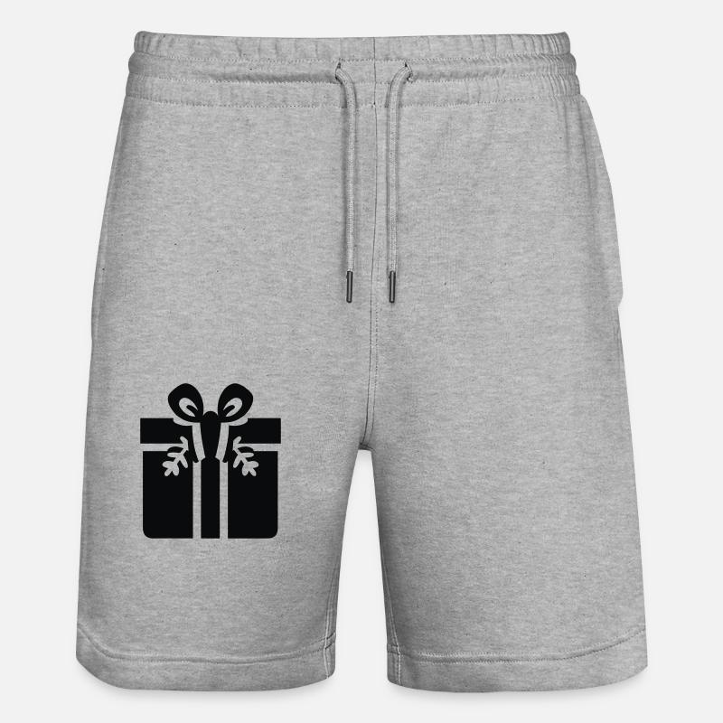 Boîte de célébration - Short de jogging bio TRAINER Stanley/Stella unisexe - gris chiné