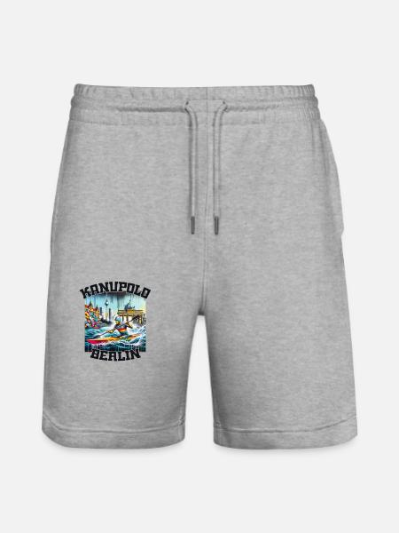 Canoe Polo Berlin Graffiti - Stanley/Stella Trainer Unisex Organic Jogging Shorts - heather grey