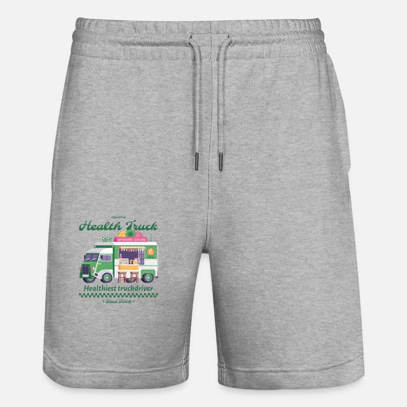 Gesunder Busfahrer - Stanley/Stella Unisex Bio Joggingshorts Trainer  - Grau meliert