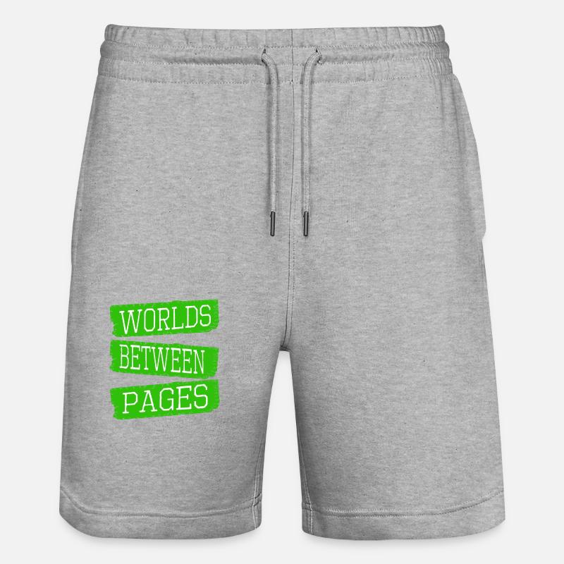 escapism birthday present present idea - Stanley/Stella Unisex Bio Joggingshorts Trainer  - Grau meliert