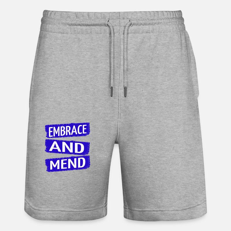 Recevoir de l’aide Idée présente - Short de jogging bio TRAINER Stanley/Stella unisexe - gris chiné