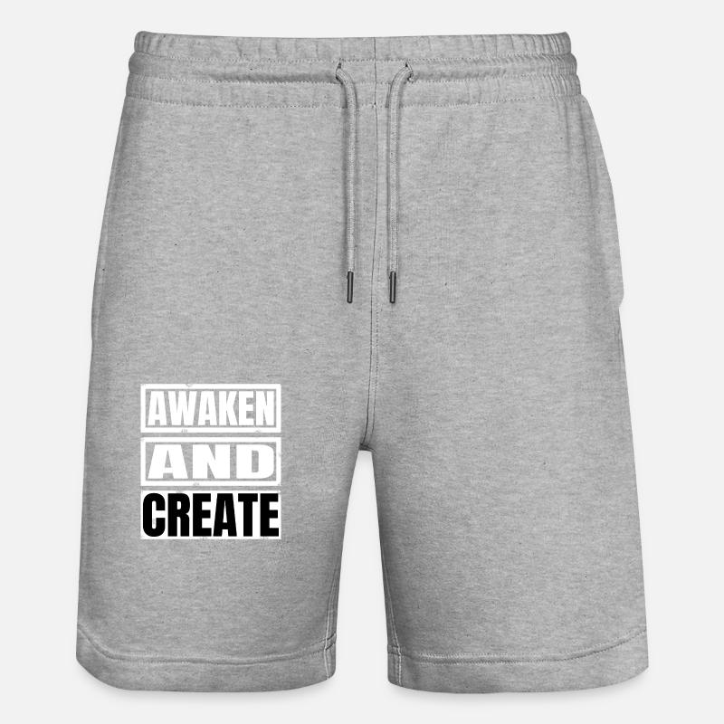 fun innovation quotes technological innovation - Stanley/Stella Unisex Bio Joggingshorts Trainer  - Grau meliert