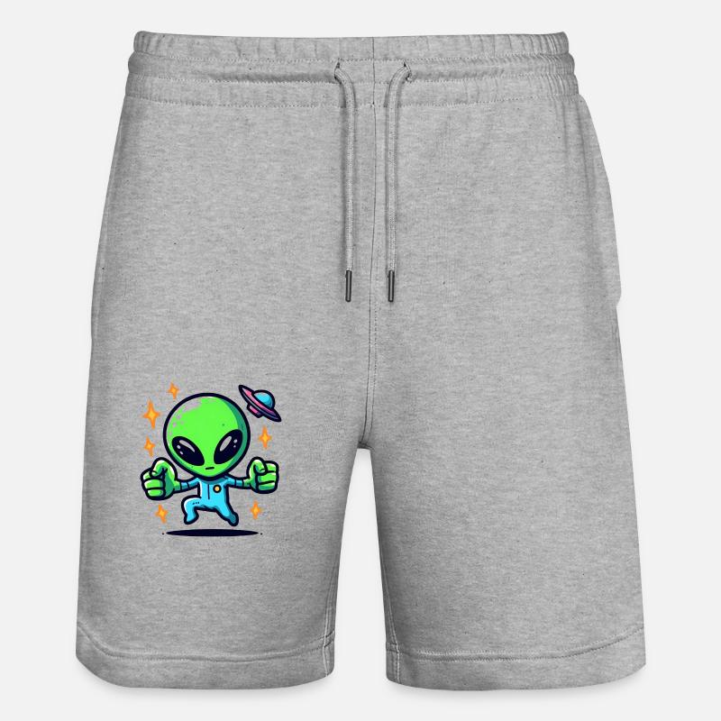 Rencontre extraterrestre - Short de jogging bio TRAINER Stanley/Stella unisexe - gris chiné
