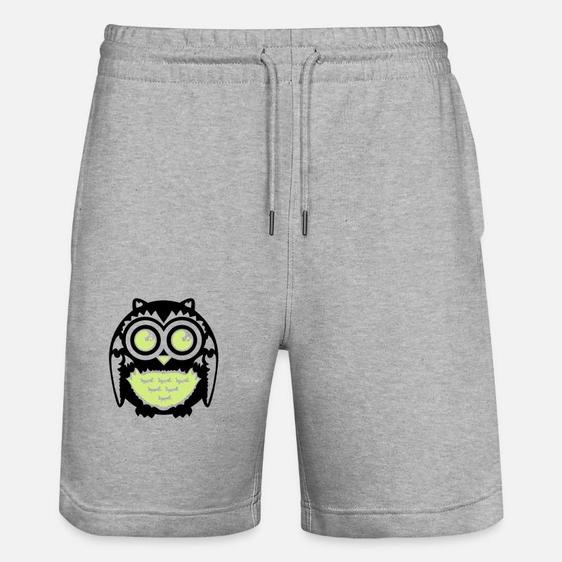 Hibou - Short de jogging bio TRAINER Stanley/Stella unisexe - gris chiné