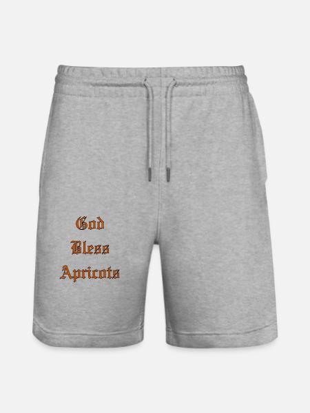 GodBlessApricots - Stanley/Stella Trainer Unisex Organic Jogging Shorts - heather grey