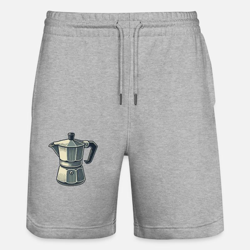 Cafetière à expresso - Short de jogging bio TRAINER Stanley/Stella unisexe - gris chiné