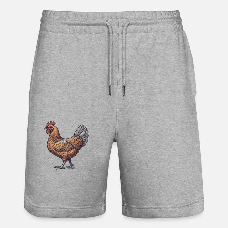 Coq - Short de jogging bio TRAINER Stanley/Stella unisexe - gris chiné