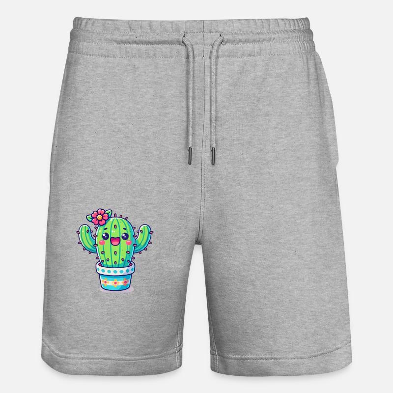 cactus - Short de jogging bio TRAINER Stanley/Stella unisexe - gris chiné