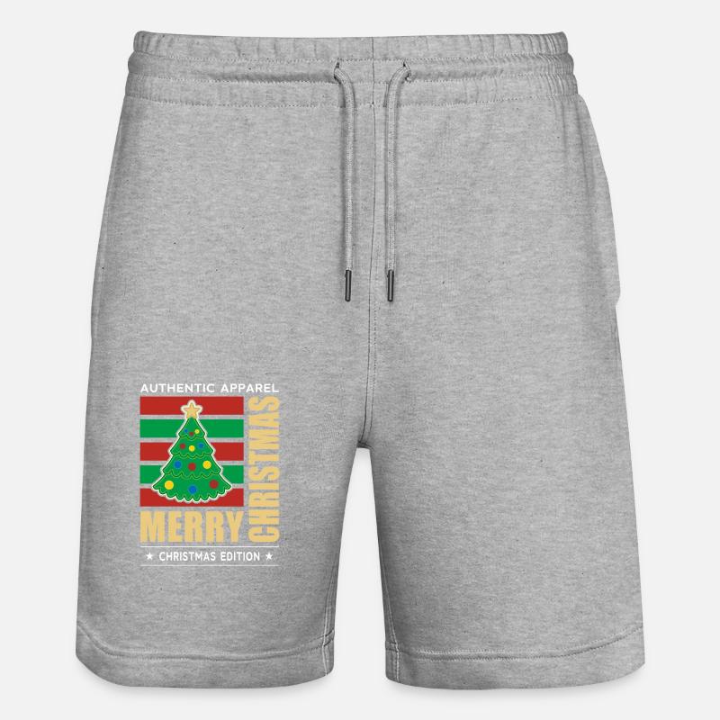 Joyeux Noël - Short de jogging bio TRAINER Stanley/Stella unisexe - gris chiné