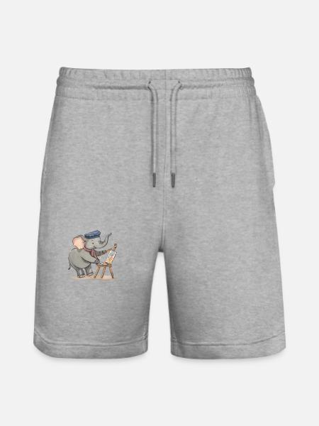Artist Ella: Majestic Masterpieces - Stanley/Stella Trainer Unisex Organic Jogging Shorts - heather grey