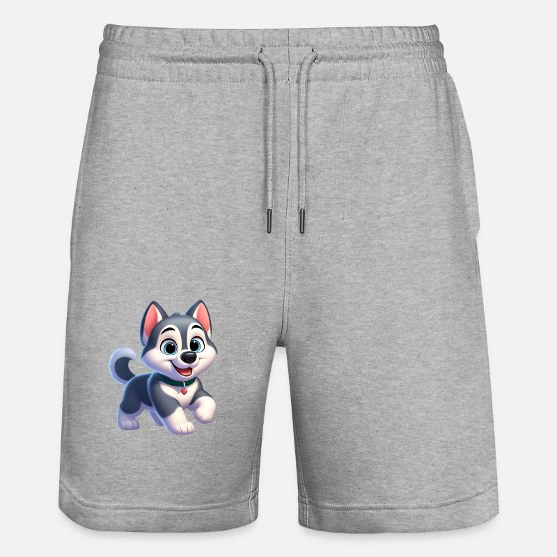 husky 2 - Short de jogging bio TRAINER Stanley/Stella unisexe - gris chiné