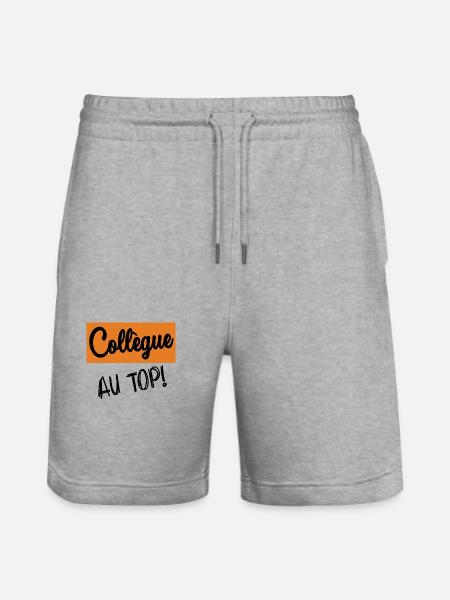 RETRAITE. COLLEGUE - Short de jogging bio TRAINER Stanley/Stella unisexe - gris chiné