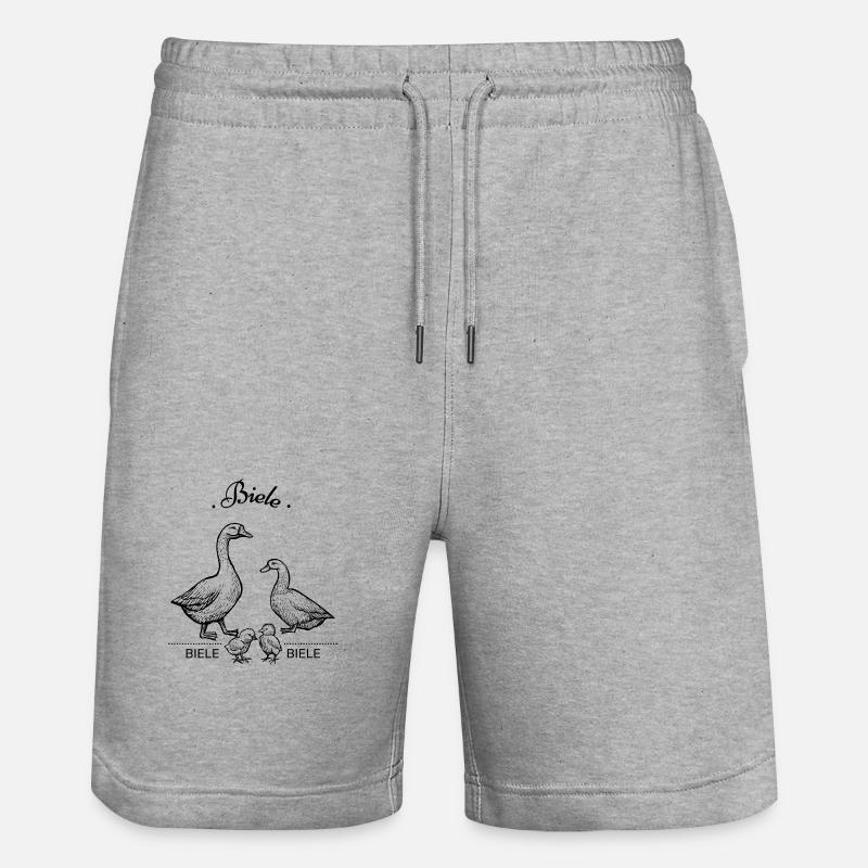 Biele Biele Biele - schwarz - Stanley/Stella Unisex Bio Joggingshorts Trainer  - Grau meliert