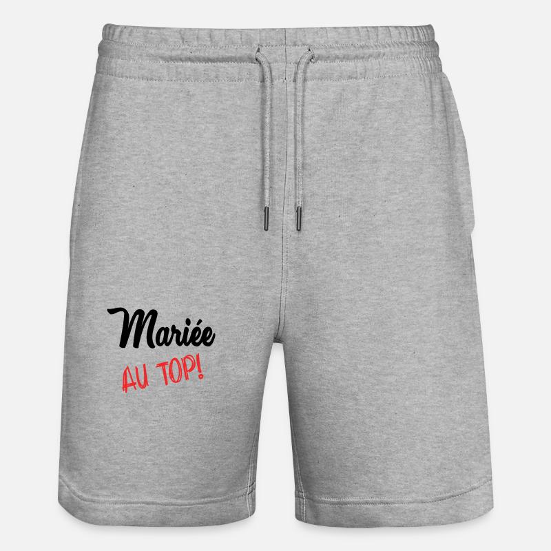 FUTURE MARIEE - Short de jogging bio TRAINER Stanley/Stella unisexe - gris chiné