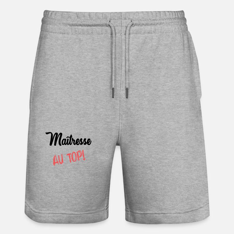 MAÎTRESSE - Short de jogging bio TRAINER Stanley/Stella unisexe - gris chiné