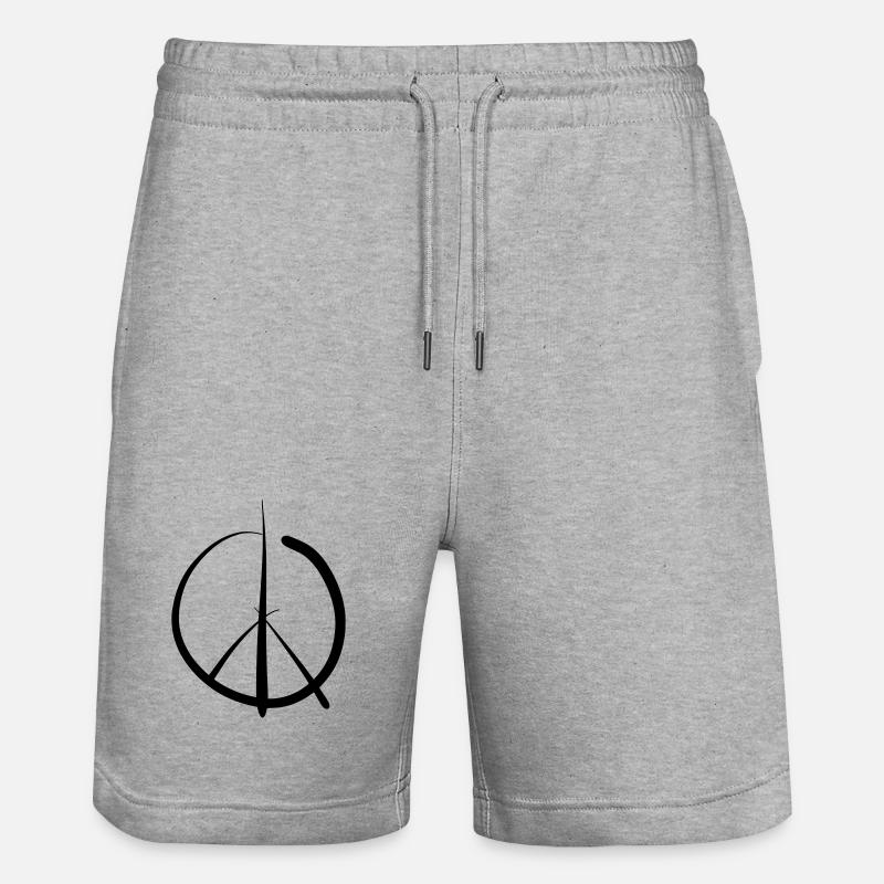 Peace - Short de jogging bio TRAINER Stanley/Stella unisexe - gris chiné