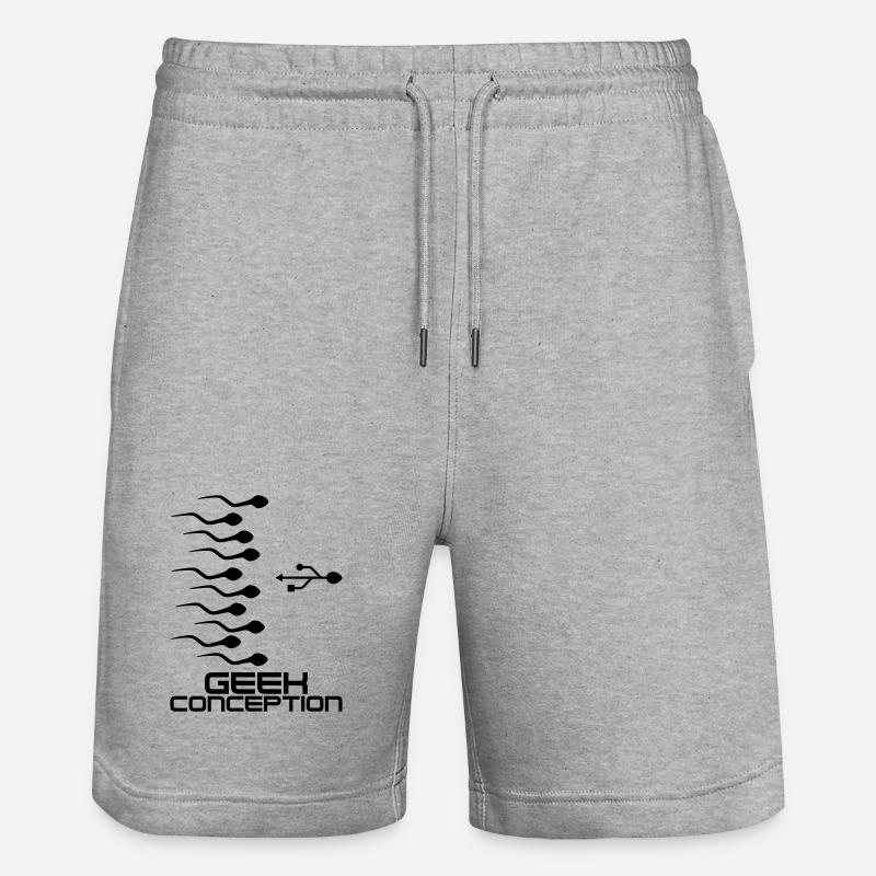 Geek Conception - Short de jogging bio TRAINER Stanley/Stella unisexe - gris chiné