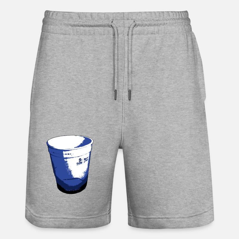 Le yaourt - Short de jogging bio TRAINER Stanley/Stella unisexe - gris chiné