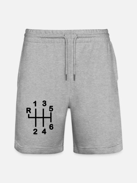 Gearbox 6 speed - Stanley/Stella Trainer Unisex Organic Jogging Shorts - heather grey