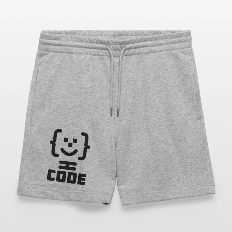 Hauptprogrammierer-Code-Logo mit Text CODE Stanley/Stella Unisex Bio Joggingshorts Trainer 