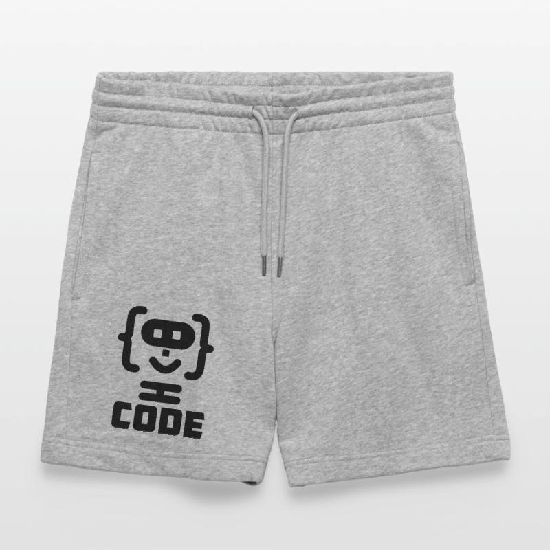 Logo de code de programmeur hacker avec texte CODE Short de jogging bio TRAINER Stanley/Stella unisexe