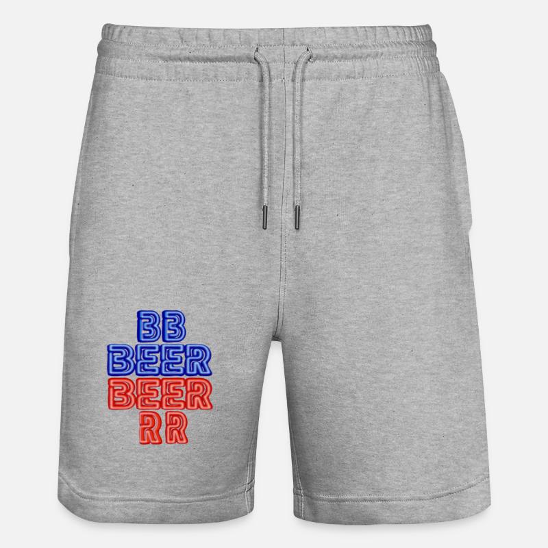 BEER - Short de jogging bio TRAINER Stanley/Stella unisexe - gris chiné